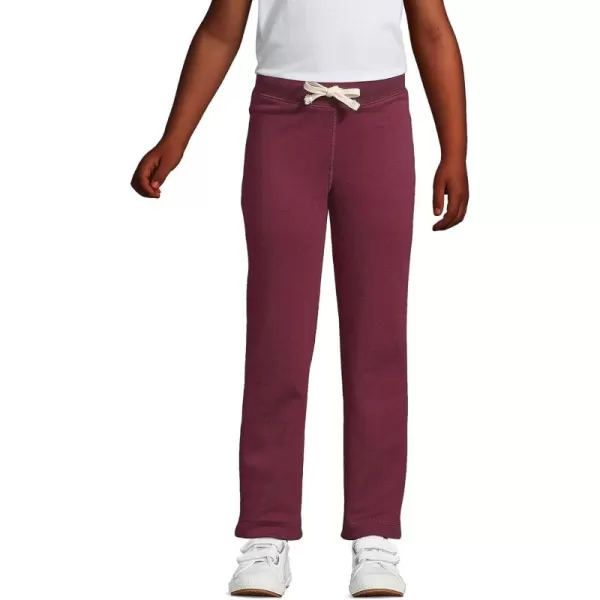 Lands End School Uniform Girls SweatpantsBurgundy