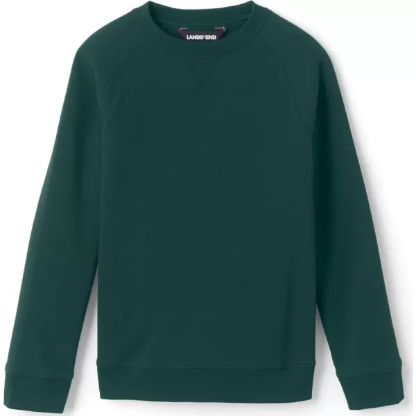 imageLands End School Uniform Kids Crew SweatshirtEvergreen