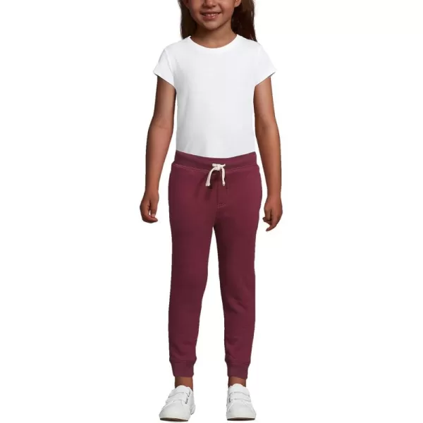 Lands End School Uniform Kids Jogger SweatpantsBurgundy