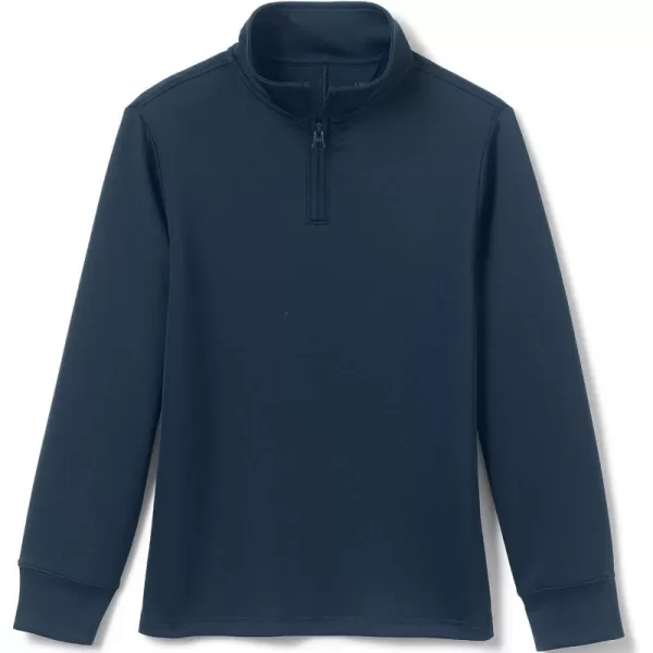 imageLands End School Uniform Kids Quarter Zip PulloverClassic Navy