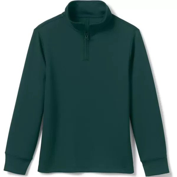 imageLands End School Uniform Kids Quarter Zip PulloverEvergreen