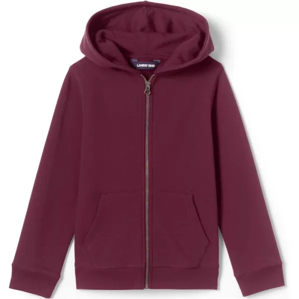 imageLands End School Uniform Kids Zip Front SweatshirtBurgundy