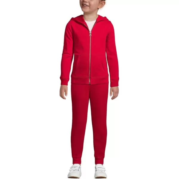 imageLands End School Uniform Kids Zip Front SweatshirtRed