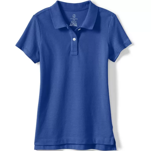 imageLands End School Uniform Girls Short Sleeve Feminine Fit Mesh Polo ShirtCobalt