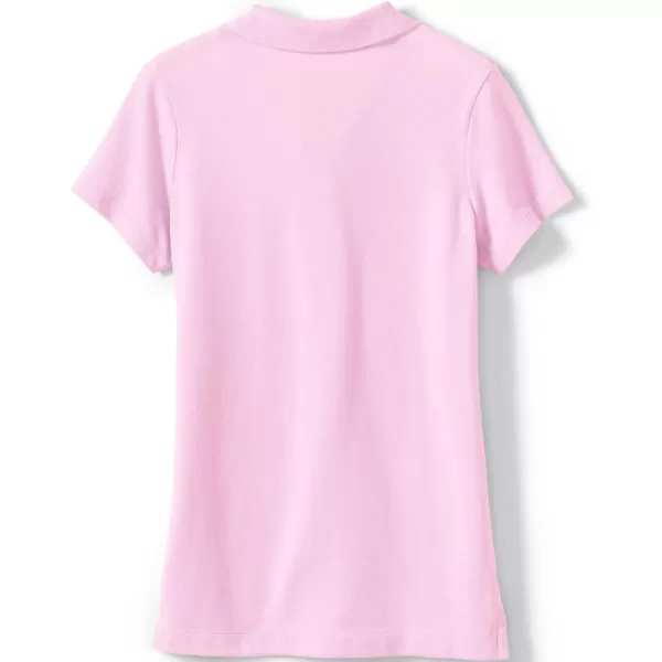 imageLands End School Uniform Girls Short Sleeve Feminine Fit Mesh Polo ShirtIce Pink