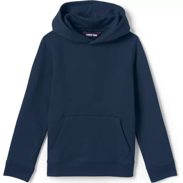 imageLands End School Uniform Kids Hooded Pullover SweatshirtClassic Navy