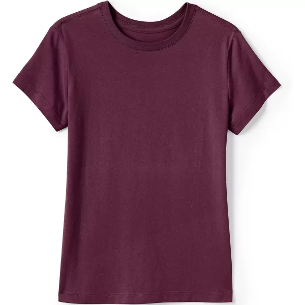 imageLands End School Uniform Girls Short Sleeve Essential TShirtBurgundy