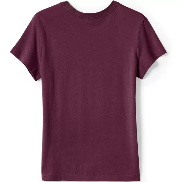 imageLands End School Uniform Girls Short Sleeve Essential TShirtBurgundy