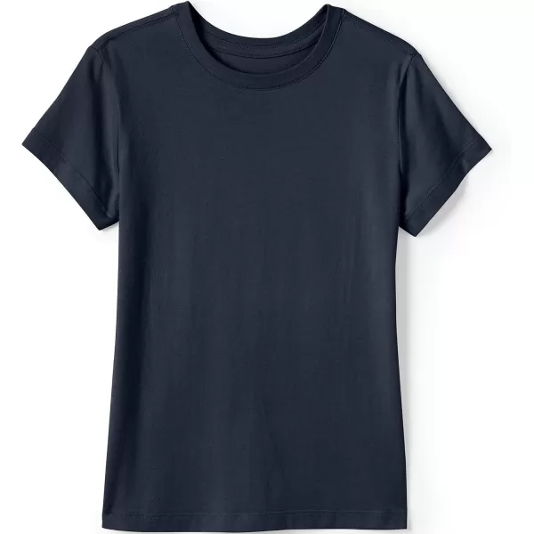 imageLands End School Uniform Girls Short Sleeve Essential TShirtClassic Navy