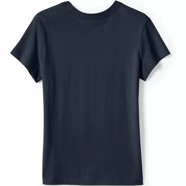 imageLands End School Uniform Girls Short Sleeve Essential TShirtClassic Navy