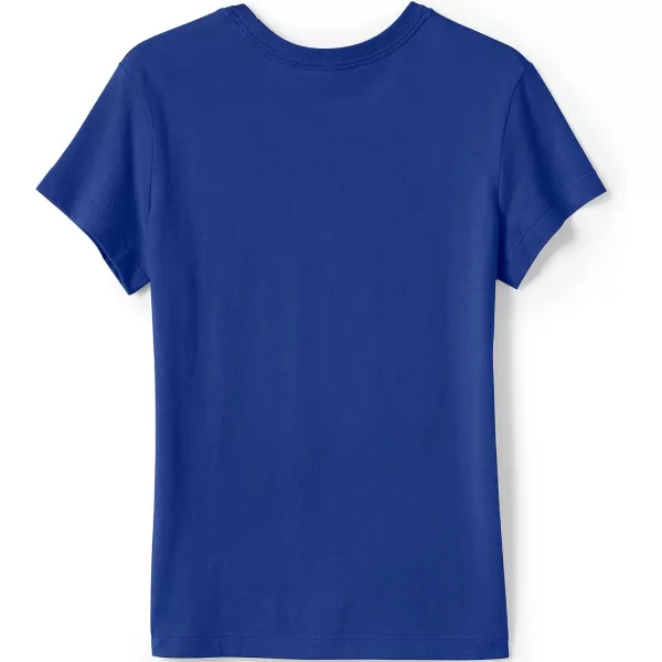 imageLands End School Uniform Girls Short Sleeve Essential TShirtCobalt