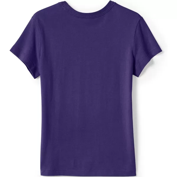 imageLands End School Uniform Girls Short Sleeve Essential TShirtDeep Purple