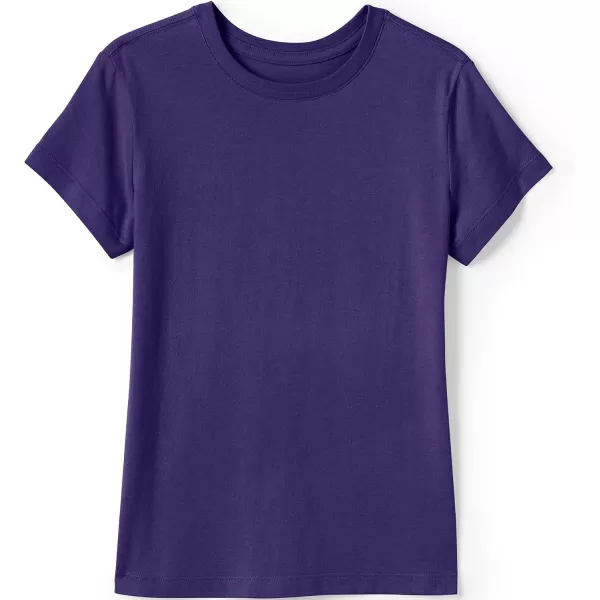 imageLands End School Uniform Girls Short Sleeve Essential TShirtDeep Purple