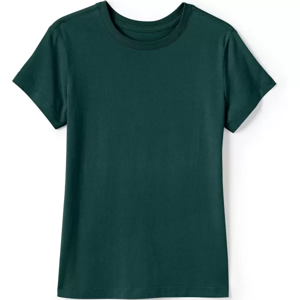 imageLands End School Uniform Girls Short Sleeve Essential TShirtEvergreen