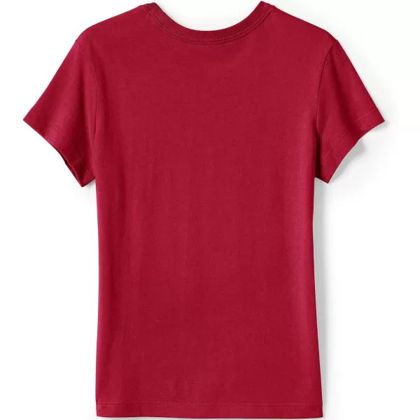 imageLands End School Uniform Girls Short Sleeve Essential TShirtRed