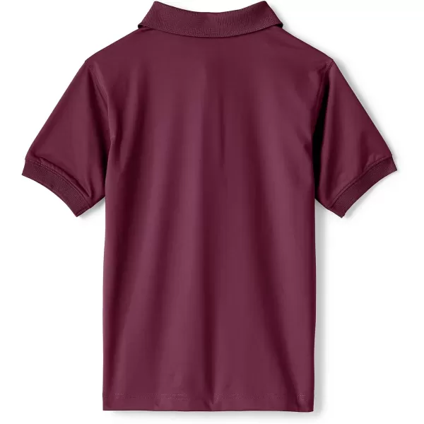 imageLands End School Uniform Kids Short Sleeve Rapid Dry Polo ShirtBurgundy