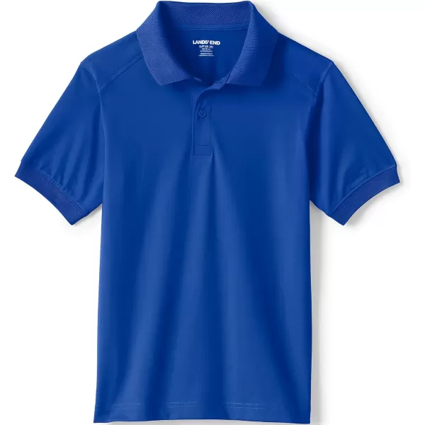 imageLands End School Uniform Kids Short Sleeve Rapid Dry Polo ShirtCobalt