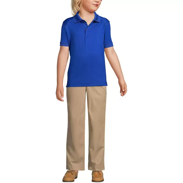 imageLands End School Uniform Kids Short Sleeve Rapid Dry Polo ShirtCobalt