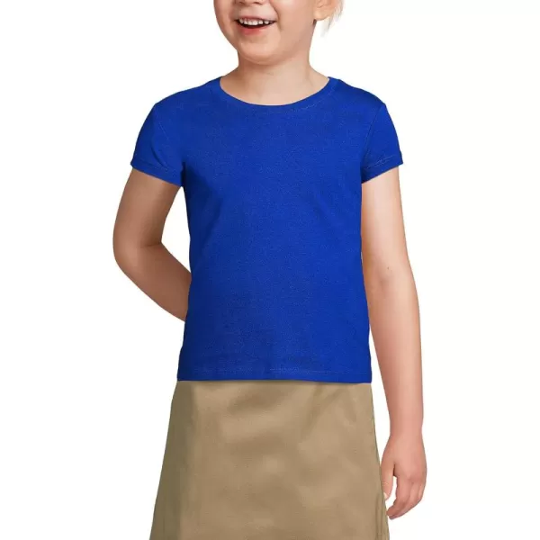 imageLands End School Uniform Girls Short Sleeve Essential TShirtCobalt