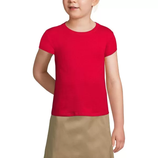 imageLands End School Uniform Girls Short Sleeve Essential TShirtRed