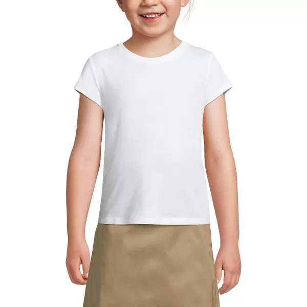 imageLands End School Uniform Girls Short Sleeve Essential TShirtWhite