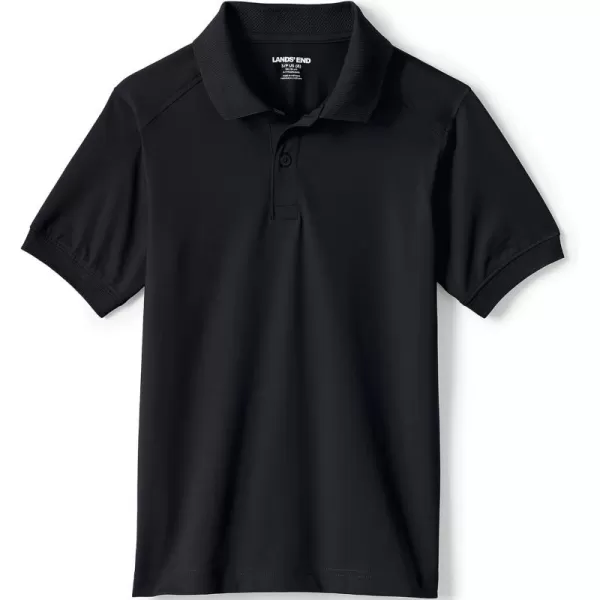 imageLands End School Uniform Kids Short Sleeve Rapid Dry Polo ShirtBlack