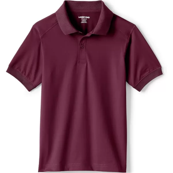 imageLands End School Uniform Kids Short Sleeve Rapid Dry Polo ShirtBurgundy