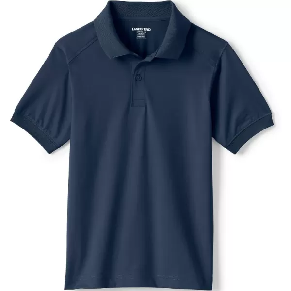 imageLands End School Uniform Kids Short Sleeve Rapid Dry Polo ShirtClassic Navy