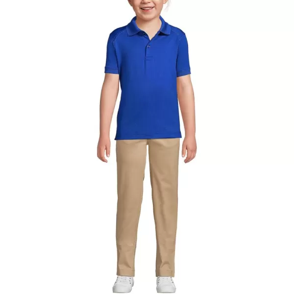 imageLands End School Uniform Kids Short Sleeve Rapid Dry Polo ShirtCobalt