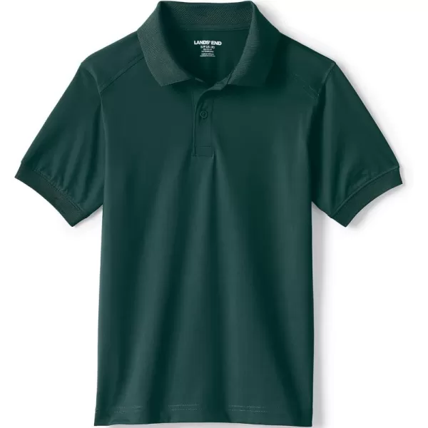 imageLands End School Uniform Kids Short Sleeve Rapid Dry Polo ShirtEvergreen