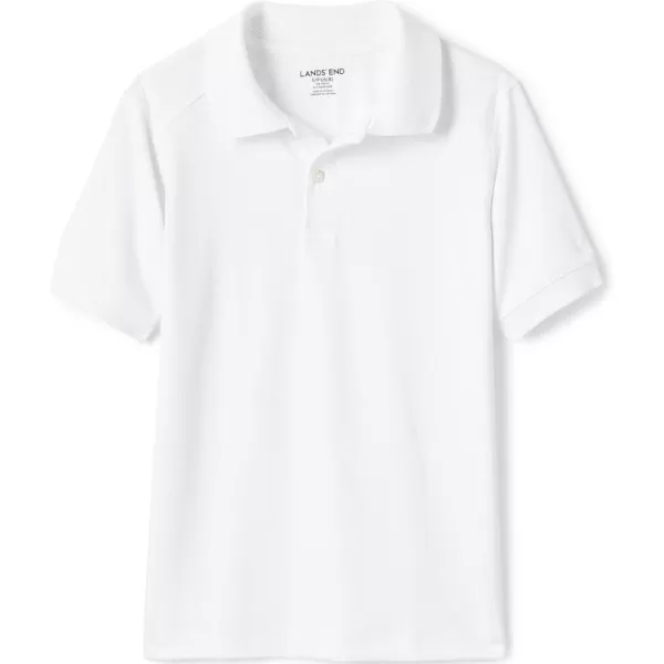 imageLands End School Uniform Kids Short Sleeve Rapid Dry Polo ShirtWhite