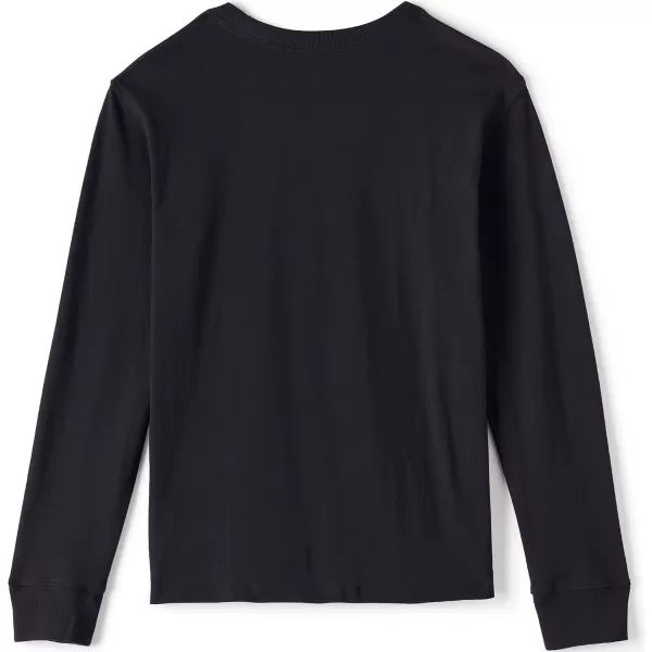 imageLands End School Uniform Boys Long Sleeve Essential TShirtBlack