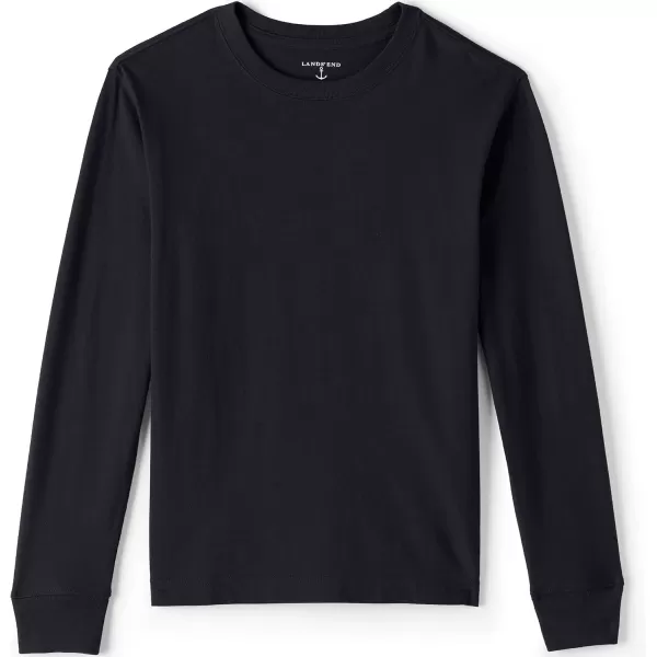 imageLands End School Uniform Boys Long Sleeve Essential TShirtBlack