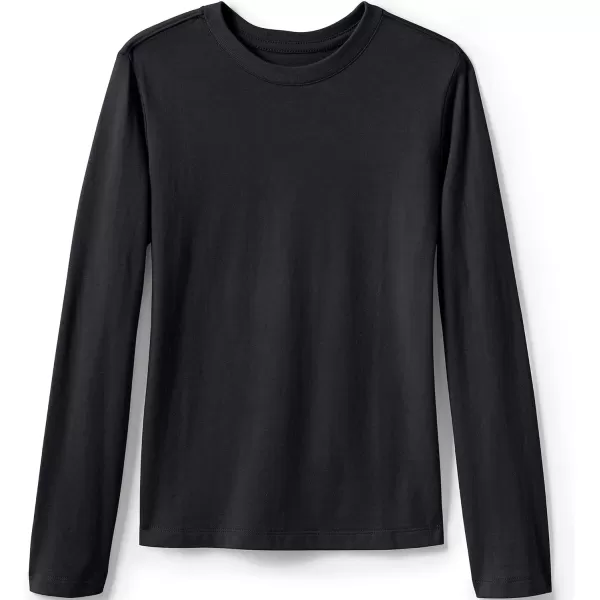 imageLands End School Uniform Girls Long Sleeve Essential TShirtBlack