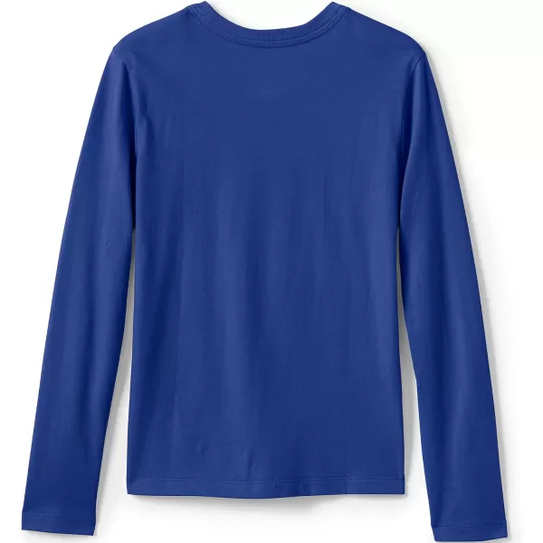 imageLands End School Uniform Girls Long Sleeve Essential TShirtCobalt