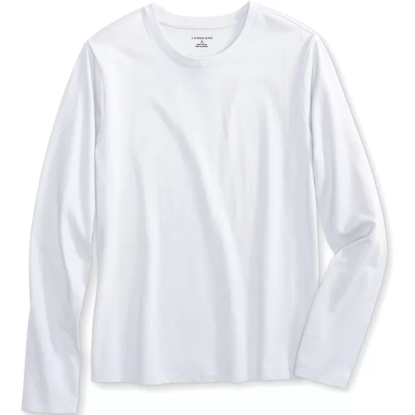 imageLands End School Uniform Girls Long Sleeve Essential TShirtWhite