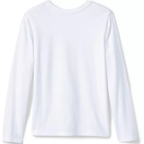 imageLands End School Uniform Girls Long Sleeve Essential TShirtWhite