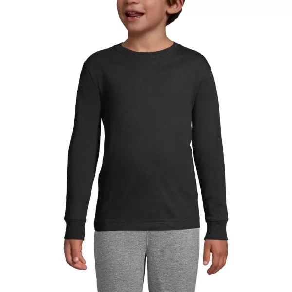 imageLands End School Uniform Boys Long Sleeve Essential TShirtBlack