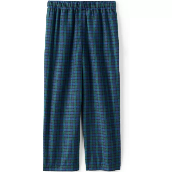 imageLands End Kids Flannel Pajama PantsBlueGreen Plaid