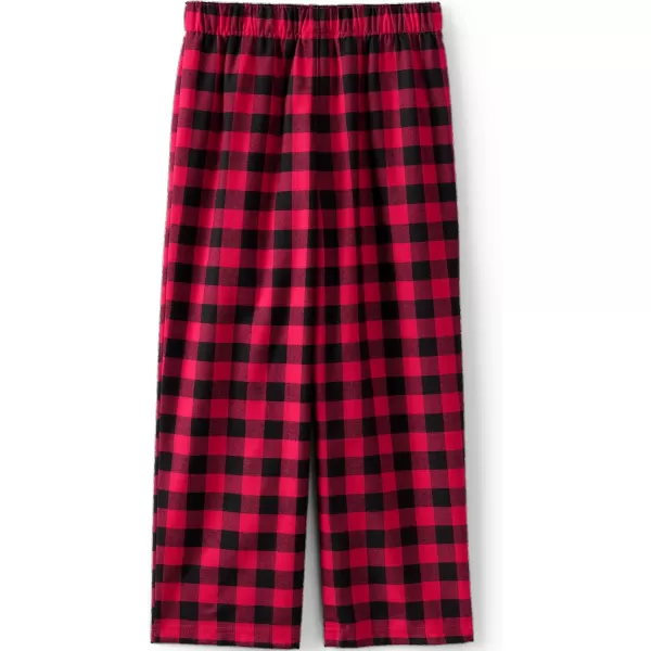 imageLands End Kids Flannel Pajama PantsRed Buffalo Plaid