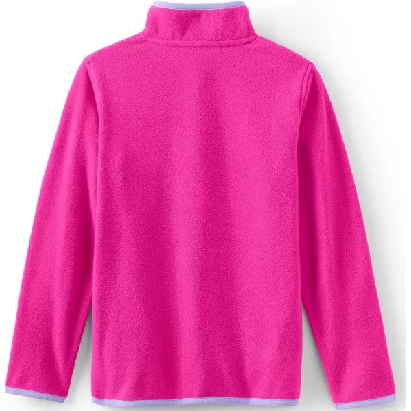 imageLands End Kids Fleece Quarter ZipPink Multi Colorblock