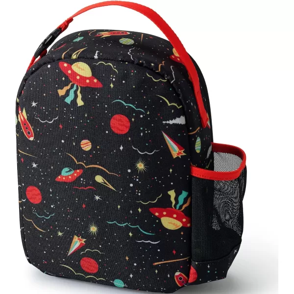 imageLands End Kids Soft Sided Lunch Box BlackBlack Space Print