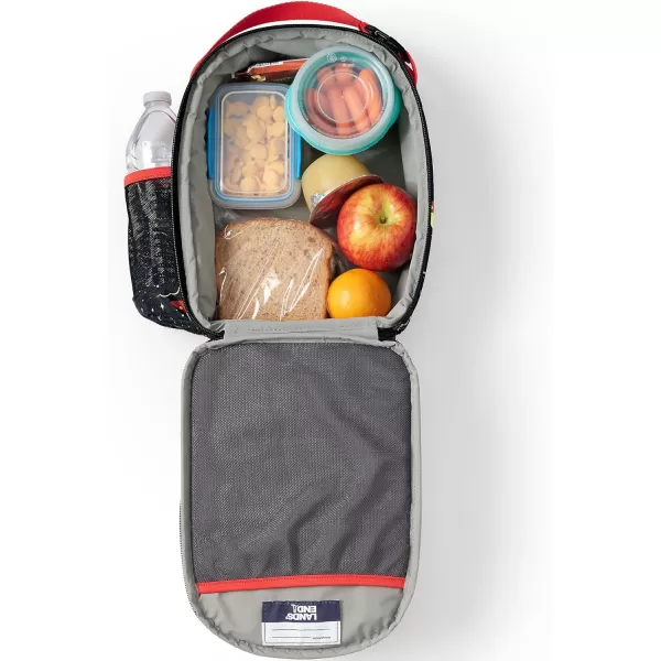 imageLands End Kids Soft Sided Lunch Box BlackBlack Space Print