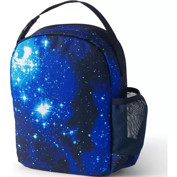 imageLands End Kids Soft Sided Lunch Box BlackBlue Galaxy Space