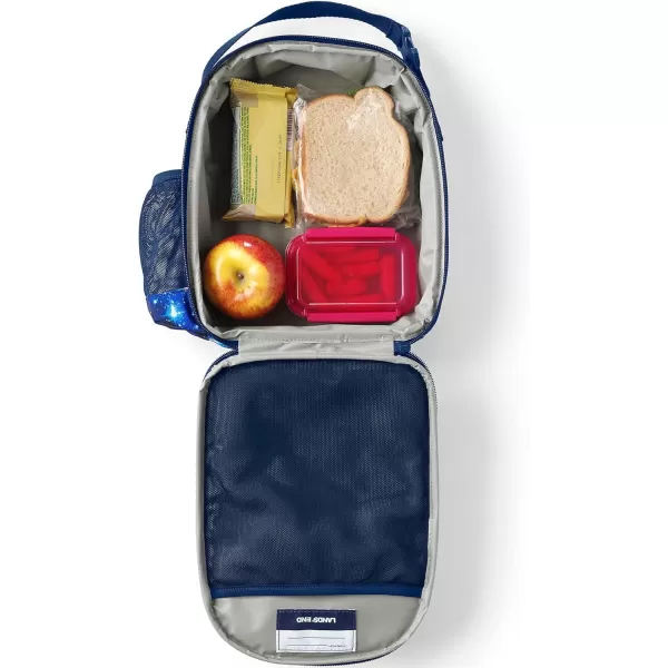 imageLands End Kids Soft Sided Lunch Box BlackBlue Galaxy Space