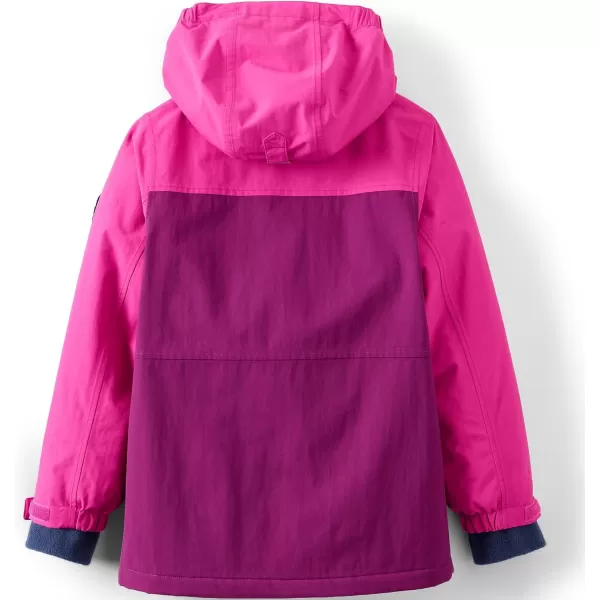 imageLands End Kids Squall Fleece Lined Waterproof Insulated JacketPansy Colorblock