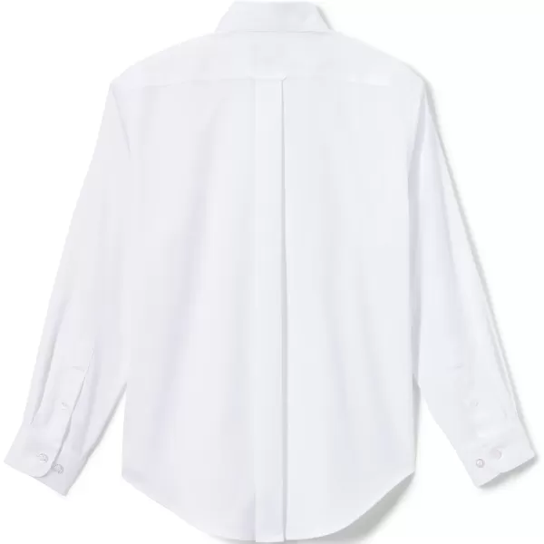 imageLands End School Uniform Boys Long Sleeve No Iron Pinpoint Dress ShirtWhite