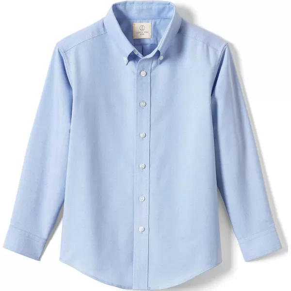 imageLands End School Uniform Boys Long Sleeve Oxford Dress ShirtBlue