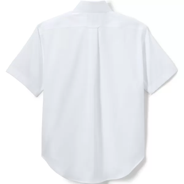 imageLands End School Uniform Boys Short Sleeve No Iron Pinpoint Dress ShirtWhite