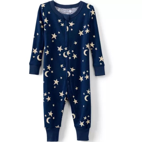 imageLands End Baby Zip Up Pajama Sleeper OnesieGlow in the Dark Stars